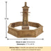 Aquitaine Column Only Plumbed for Pond with product details.