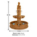 Beaumont Pond Fountain with product details.