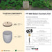 Complete overview of the Bebel Fountain, Tall with dimensions, weights, pump kit parts, tools, and general info.
