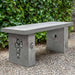 Birdhouse Bench on gravel in the backyard