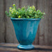 Caterine Urn Planter - Mediterranean - S/1 on table filled with plants
