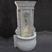 Champagne Wall Fountain Tall running against gray background