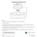 CAD drawing of the Esplanade Fountain with dimensions, weight, and manufacturer notes.