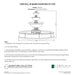 CAD drawing of the Fonthill Fountain in Basin with dimensions, weight, and manufacturer notes.