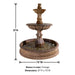 Grandis Calanthia Two Tier Pond Fountain with product details.