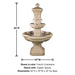 Monterosso Courtyard Fountain with product details.