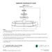 CAD drawing of the Newport Fountain with dimensions, weight, and manufacturer notes.