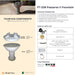 Complete overview of the Passaros II Fountain with dimensions, weights, pump kit parts, tools, and general info.
