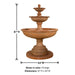 Porta Elisa Three Tier Fountain with product details.