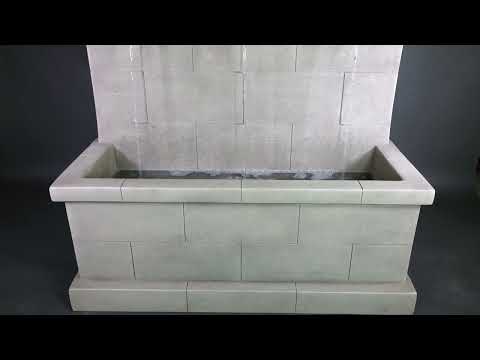 Giannini Garden #1796 Antibes Trois Wall Fountain with Italian Bronze Spouts
