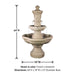 Ravello Courtyard Fountain with product details.