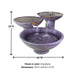 Scottsdale Fountain in action with product details.