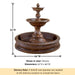 Sienna Pond Fountain with product details.