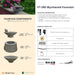 Complete overview of the Wychwood Fountain with dimensions, weights, pump kit parts, tools, and general info.